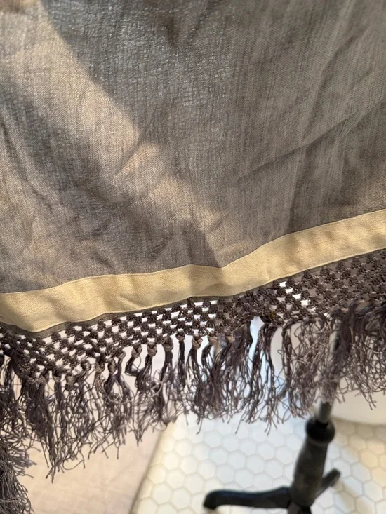 rag & bone Neutral Gray Linen-Silk Blend Top - Picture 3 of 8